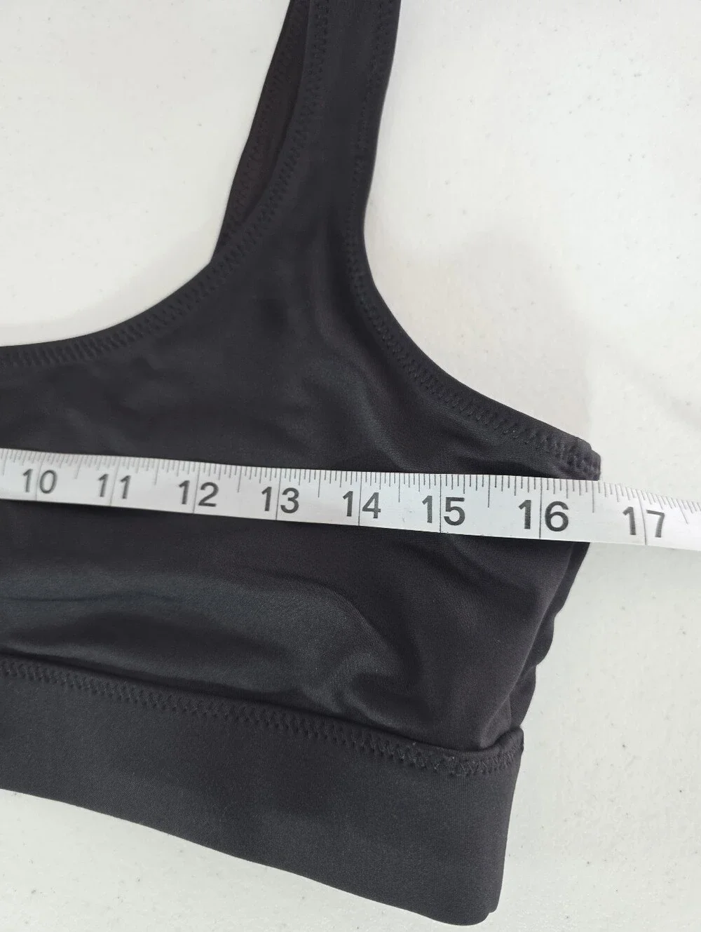 SKIMS Recycled Swim Scoop Neck Bikini Top Black XL NWT